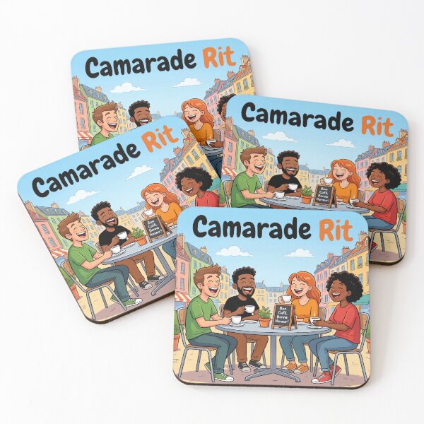 Item preview, Comrade Laughs – A Funny Pun About Friendship and Camaraderie Between Friends 2 designed and sold by WordPlayStudio.