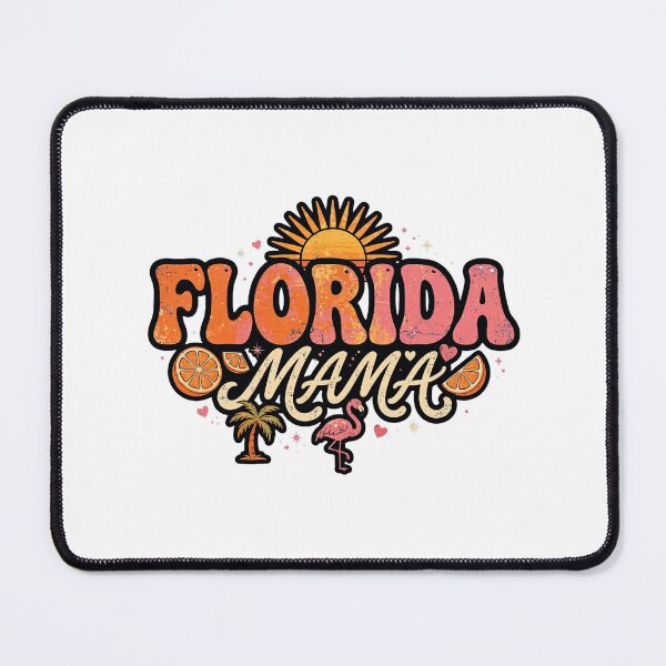 Item preview, Florida Mama Retro Shirt - Sunshine State Orange Tropical Beach Mom designed and sold by Petringo.