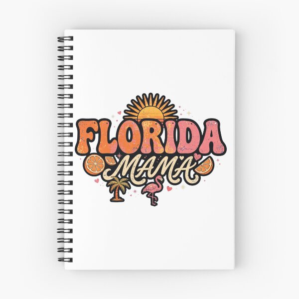 Item preview, Florida Mama Retro Shirt - Sunshine State Orange Tropical Beach Mom designed and sold by Petringo.