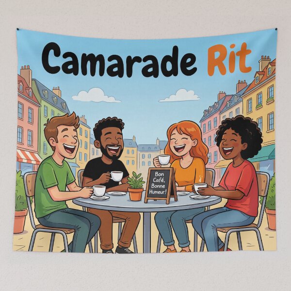 Item preview, Comrade Laughs – A Funny Pun About Friendship and Camaraderie Between Friends 2 designed and sold by WordPlayStudio.