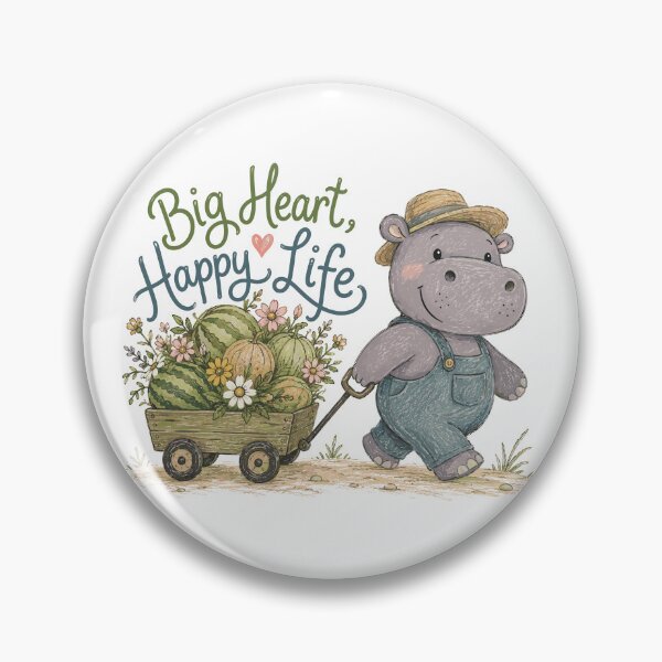 Item preview, Muddy Lover - Cute Hippo Nursery designed and sold by bapupa.