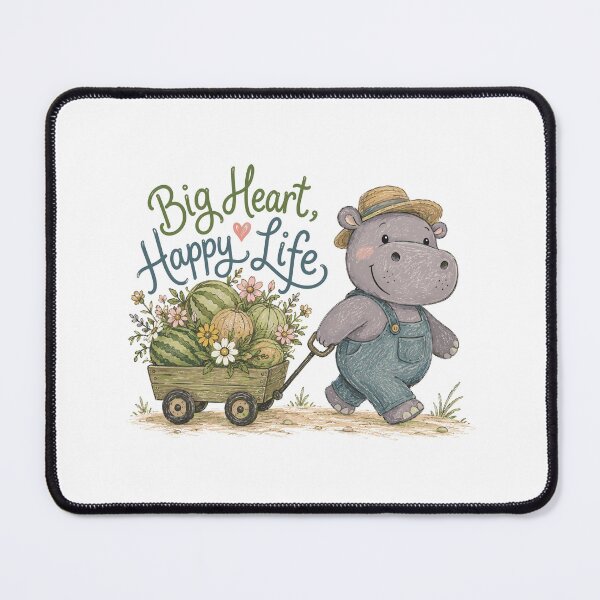 Item preview, Muddy Lover - Cute Hippo Nursery designed and sold by bapupa.