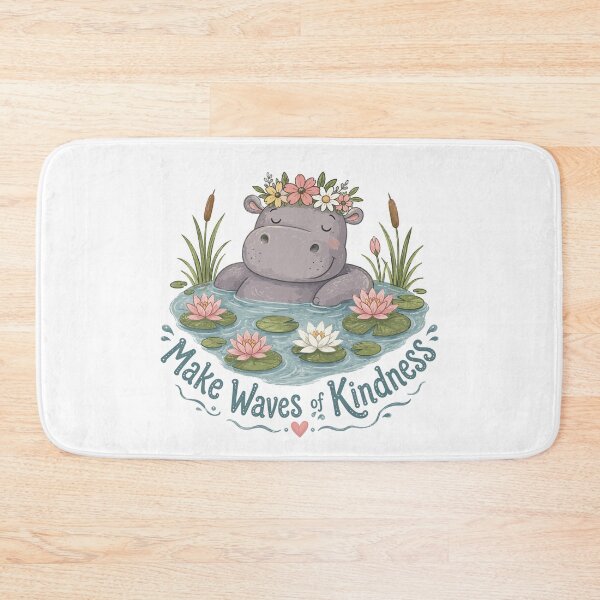 Item preview, River Daydream - Cute Hippo Nursery designed and sold by bapupa.