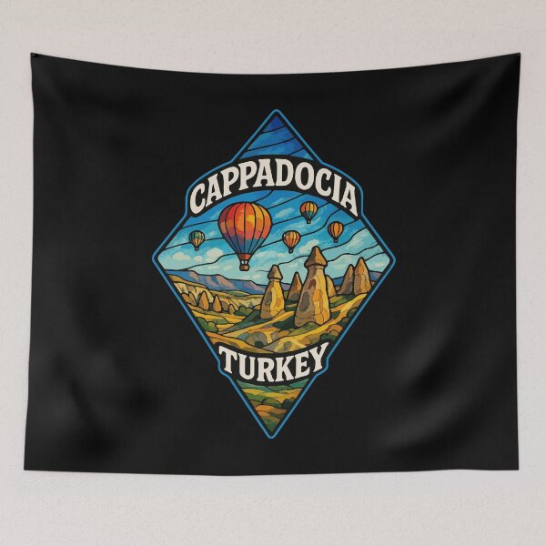 Item preview, Cappadocia Anatolia Turkey Stained Glass Travel designed and sold by TomFrontierArt.