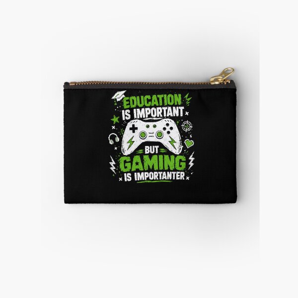 Item preview, Education Is Important But Gaming Is Importanter Gamer Student Quote designed and sold by HumansStuck12.