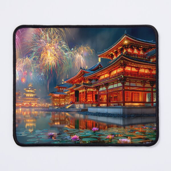 Item preview, Vibrant Festival Night Over Ancient Architecture designed and sold by Artessie.