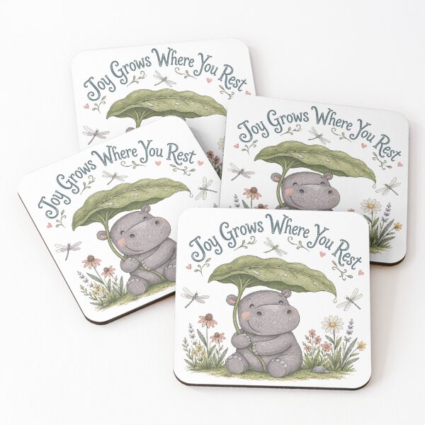 Item preview, Sunny Splash - Cute Hippo Nursery designed and sold by bapupa.