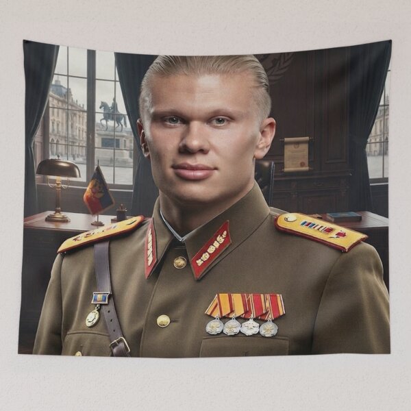 Item preview, Poster Haaland The Dictator Print designed and sold by johnhaugg.