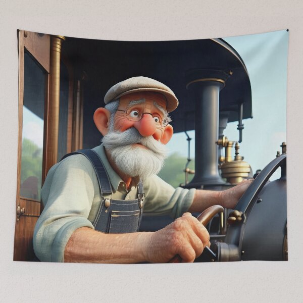 Item preview, Old Fart Steam Train Driver designed and sold by Colin Bentham.