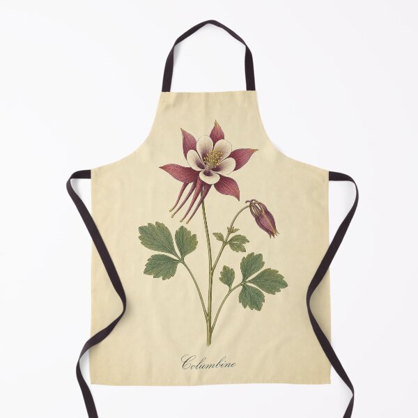 Artikelvorschau, Vintage-Druck einer botanischen Illustration der Akelei entworfen und verkauft von NuvoraNest.