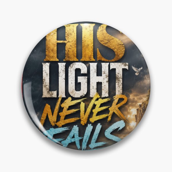 Item preview, His Light Never Fails | Christian Lighthouse Artwork designed and sold by Faith & Grace design .