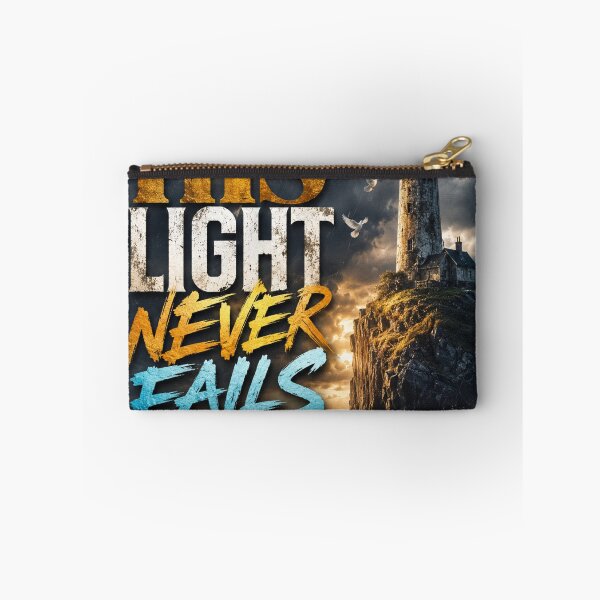 Item preview, His Light Never Fails | Christian Lighthouse Artwork designed and sold by Faith & Grace design .