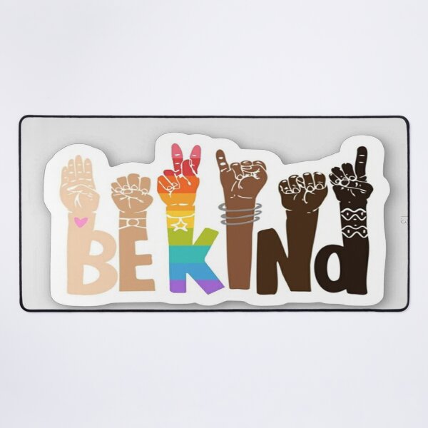 Item preview, Be Kind ASL Hands Inclusive Rainbow Kindness Design designed and sold by Shukrav.