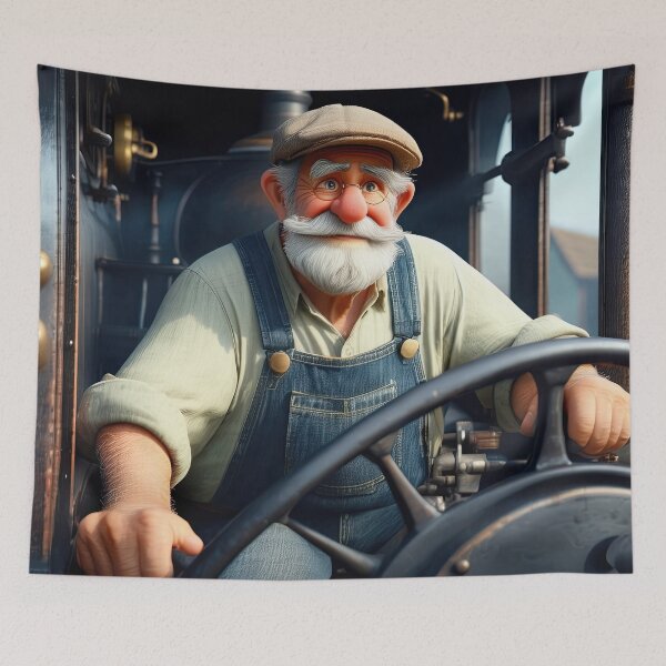 Item preview, Old Fart Steam Train Driver designed and sold by Colin Bentham.