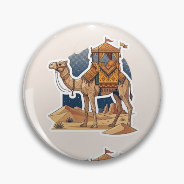 Item preview, Moroccan Desert Camel Sticker - Boho Caravan Decal designed and sold by MorcVibe.