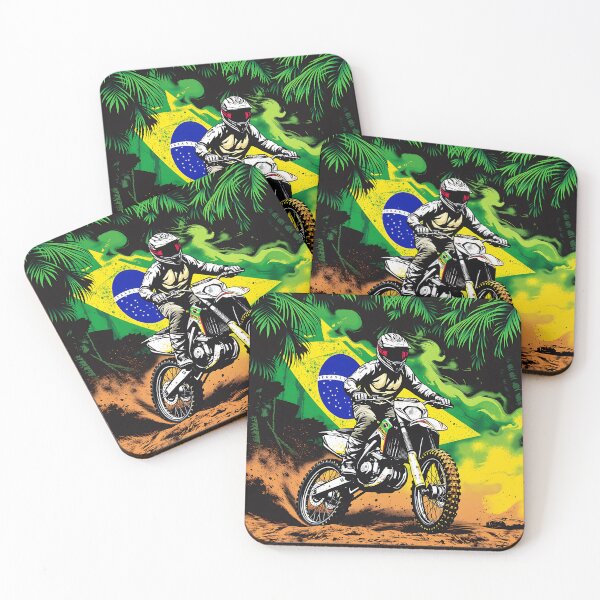 Item preview, Brazil Motocross Rider in Action designed and sold by T-domain.