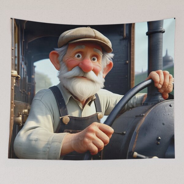 Item preview, Old Fart Steam Train Driver designed and sold by Colin Bentham.