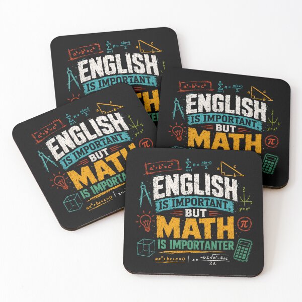 Item preview, English Is Important But Math Is Importanter Math Teacher Student Lover Funny designed and sold by SkeletonsDanger.