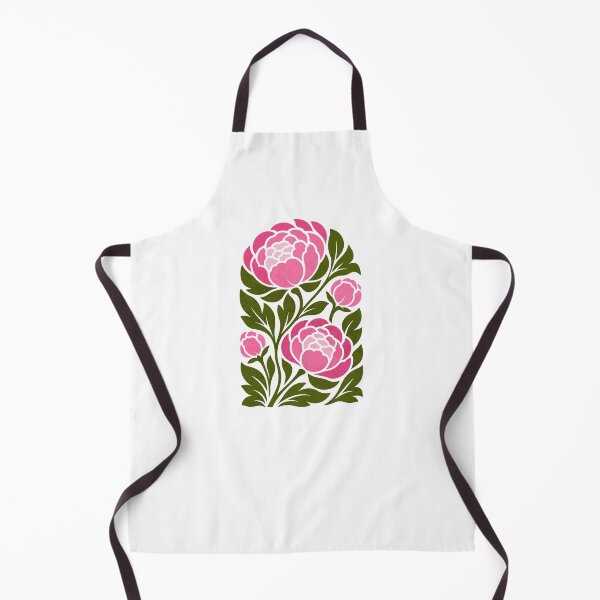 Item preview, Pink Peony Floral Botanical Vintage Folk Art designed and sold by artCreativeColony.