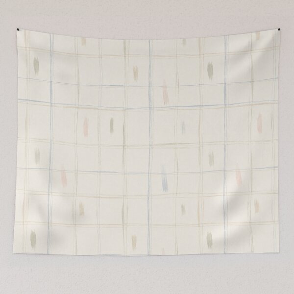 Item preview, Soft Pastel Watercolor Plaid Pattern | Minimal Abstract Checkered Design designed and sold by Kolibra.