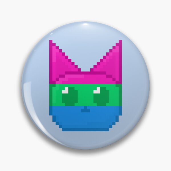 Item preview, Poly Pixel Pride Cat designed and sold by Lilac-Cat.