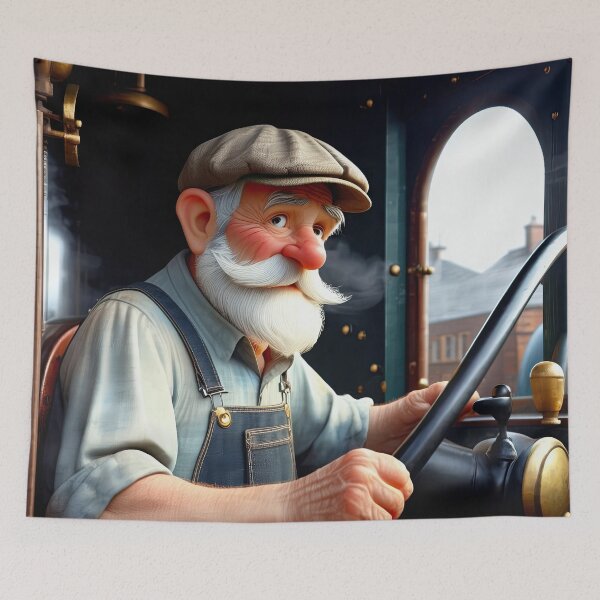 Item preview, Old Fart Steam Train Driver designed and sold by Colin Bentham.