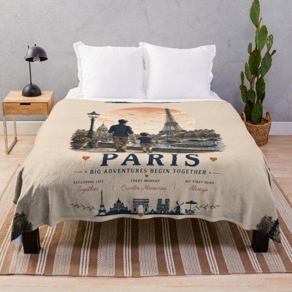 Item preview, Paris Father Son Duo Big Adventures Begin Together designed and sold by BagFactoryUK.
