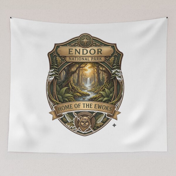 Item preview, Endor National Park: Home of the Ewoks designed and sold by FrontierCosmic.