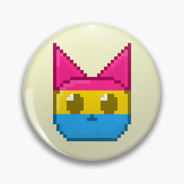 Item preview, Pan Pixel Pride Cat designed and sold by Lilac-Cat.