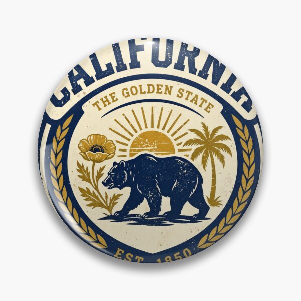Item preview, California The Golden State Est 1850 - Vintage Collegiate Crest Shirt designed and sold by Petringo.
