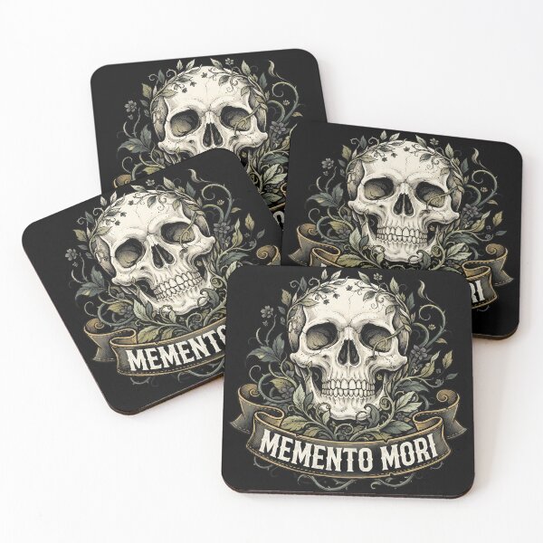 Item preview, Memento Mori Skull in Foliage designed and sold by nuel-art.