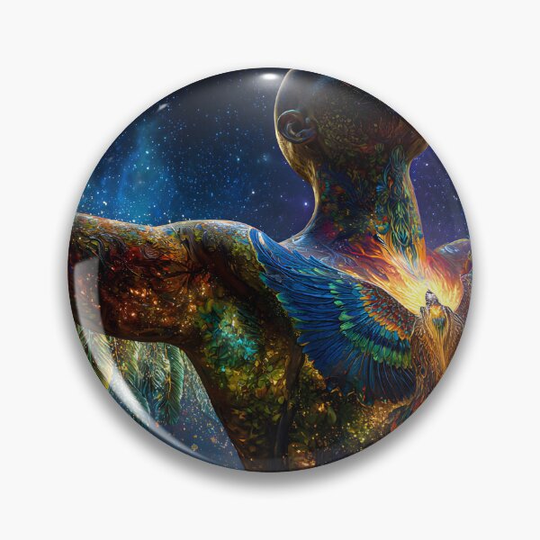 Item preview, Galactic Human Transformation Artwork with Wings designed and sold by Artessie.