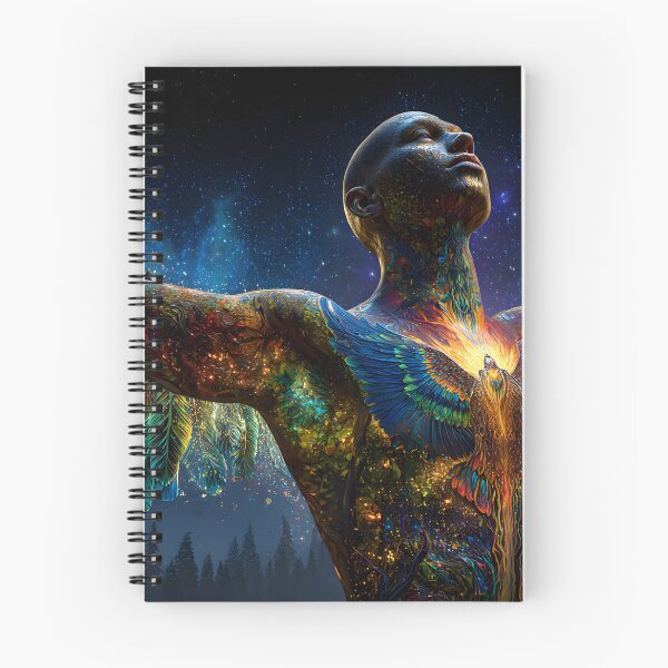 Item preview, Galactic Human Transformation Artwork with Wings designed and sold by Artessie.