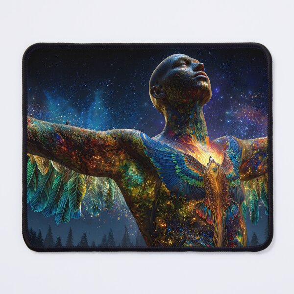 Item preview, Galactic Human Transformation Artwork with Wings designed and sold by Artessie.