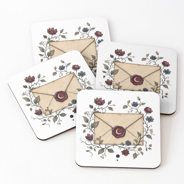 Item preview, Moon Seal Floral Letter designed and sold by GoverArt.
