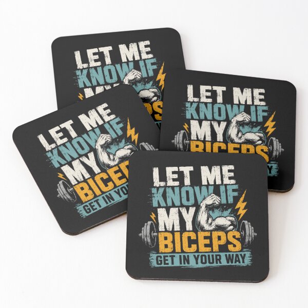 Item preview, Let Me Know If My Biceps Get In Your Way Bodybuilding Fitness Weightlifting Gym designed and sold by SkeletonsDanger.