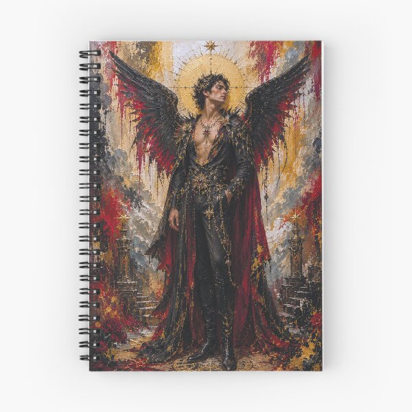 Item preview, Lucifer, Fallen angel painting. designed and sold by GalleryKauffeld.