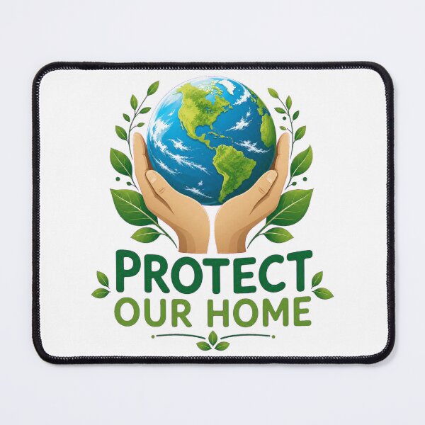 Item preview, PROTECT OUR HOME Earth Hands | Eco-Friendly Planet Design designed and sold by Ahmed Nedji.