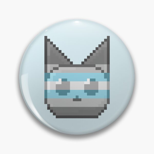 Item preview, Demiboy Pixel Pride Cat designed and sold by Lilac-Cat.