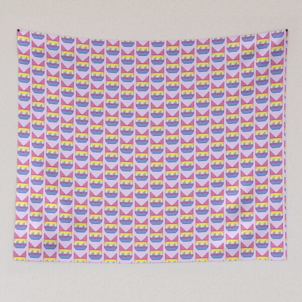 Item preview, Bigender Pixel Pride Cat designed and sold by Lilac-Cat.