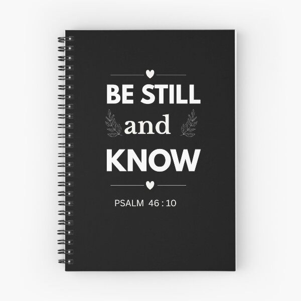 Item preview, Be Still and Know - Minimalist Christian Typography Design designed and sold by HugInWords.