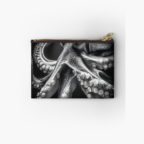 Item preview, Intricate Black and White Octopus in Motion designed and sold by Artessie.