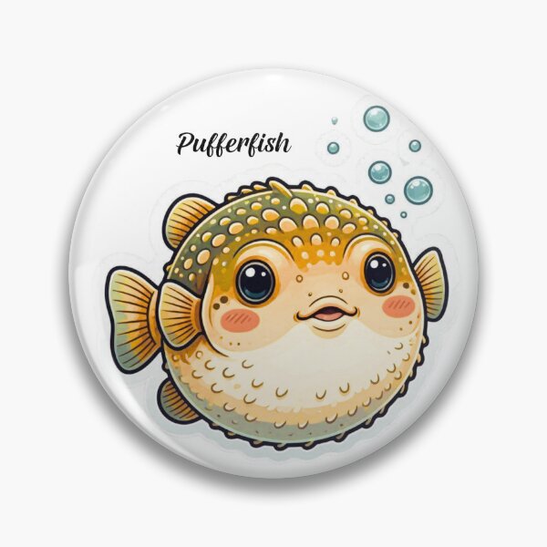 Item preview, Pufferfish Sticker – Kawaii Blowfish Ocean Fish Vinyl Decal for Marine Life Lovers designed and sold by Pandey14.