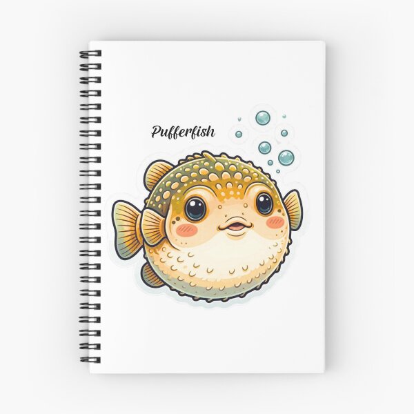 Item preview, Pufferfish Sticker – Kawaii Blowfish Ocean Fish Vinyl Decal for Marine Life Lovers designed and sold by Pandey14.