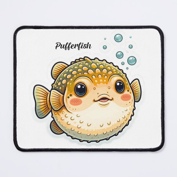 Item preview, Pufferfish Sticker – Kawaii Blowfish Ocean Fish Vinyl Decal for Marine Life Lovers designed and sold by Pandey14.