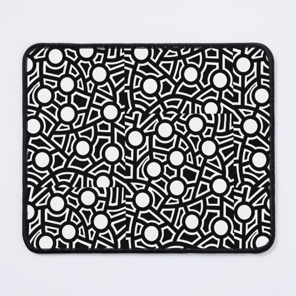 Item preview, Abstract Geometric Circle Pattern Black designed and sold by GTeoArt.