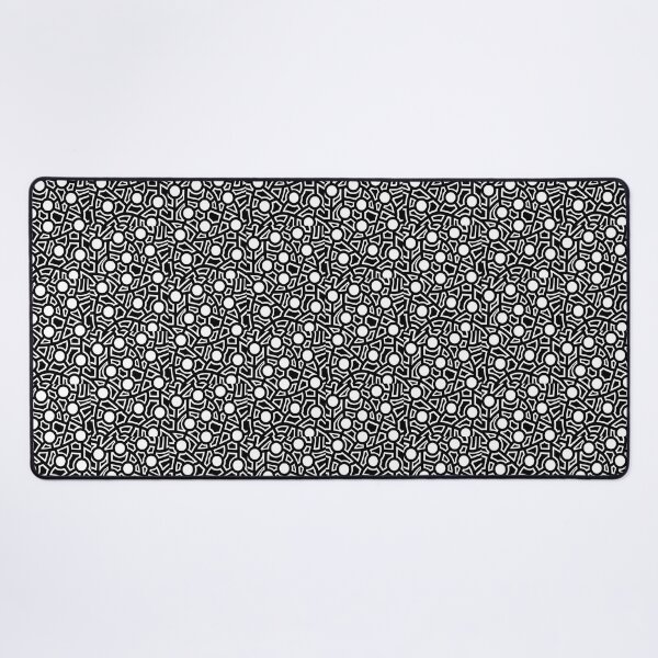 Item preview, Abstract Geometric Circle Pattern Black designed and sold by GTeoArt.