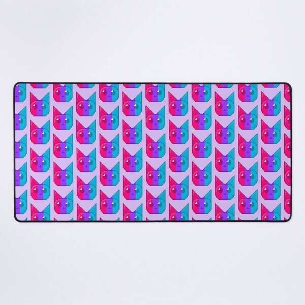 Item preview, Androgyne Pixel Pride Cat designed and sold by Lilac-Cat.