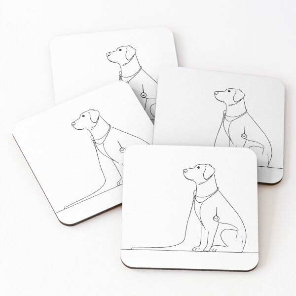 Item preview, Minimalistic Dog Line Art Drawing Classic T-Shirt designed and sold by Alphatheard.