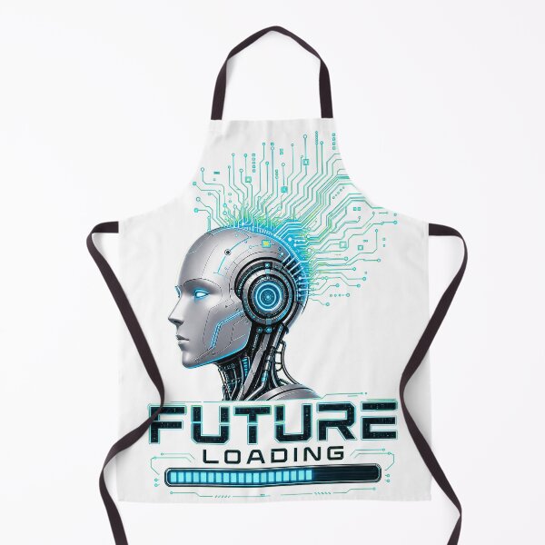 Item preview, FUTURE LOADING Robot Head | Cyberpunk Tech Aesthetic Design designed and sold by Ahmed Nedji.